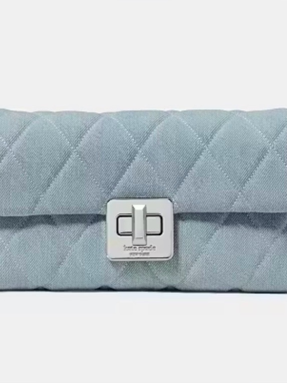 kate spade Carey Denim Wallet with Chain